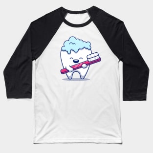 Cute Tooth Brushing Baseball T-Shirt